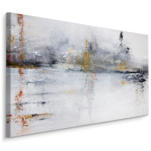 Obraz na Płótnie ABSTRAKCYJNE Malarstwo Efekt 3D 90cm x 60cm