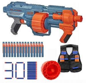 Wyrzutnia Nerf Elite 2.0 Shockwave Rd-15 + Dodatki