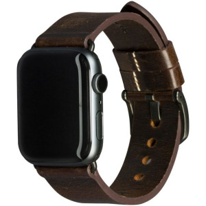 Dbramante1928 Bornholm Pasek Watch Strap 44mm - Dark Brown/space Grey