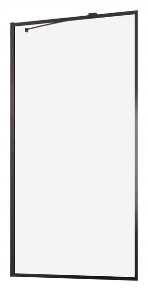 Parawan Idea Black PNJ Frame 100x150 RADAWAY
