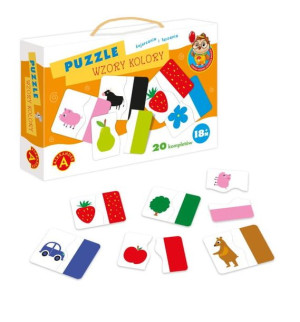 Alexander Puzzle Wzory, Kolory-Sówka Mądra Główka
