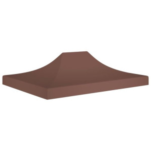 Dach do namiotu imprezowego, 4,5 x 3 m, brązowy, 270 g/m²