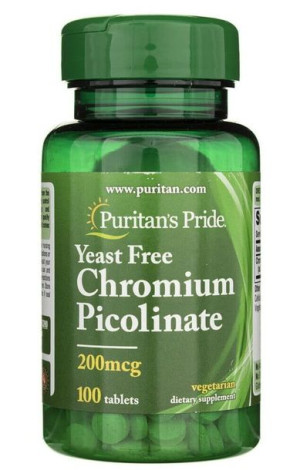 Chrom 200mcg Chromium Picolinate 100 kapsułek Puritan's Pride