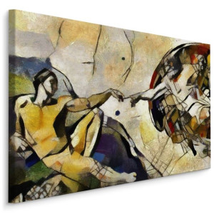 Obraz DEKORACYJNY Stworzenie Adama styl Pablo Picasso 30cm x 20cm