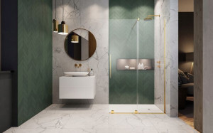 Kabina Furo Gold Walk-in 100x200 Radaway prawa