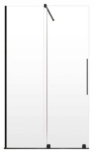 Kabina Furo Black Walk-in 160x200 Radaway lewa