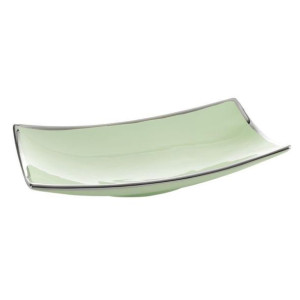 Patera ceramiczna IAN 31X17X7 miętowy + srebrny