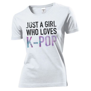 Koszulka damska Dziewczyna która kocha K-POP XXL Biały