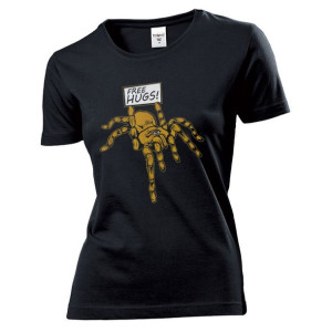 Koszulka damska Tarantula pająk przytulanie M Czarny