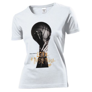 Koszulka damska I love basketball XXL Biały