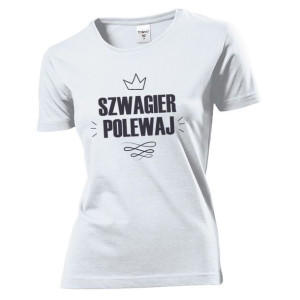 Koszulka damska Szwagier polewaj XL Biały
