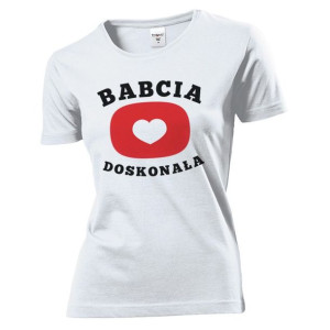 Koszulka damska Babcia doskonała dzień Babci L Biały
