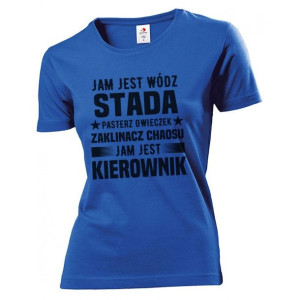 Koszulka damska Jam jest Kierownik XL Niebieski