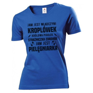 Koszulka damska Jam jest Pielęgniarka XL Niebieski