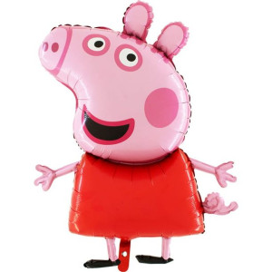 Balon Z Patyczkiem 14"grabo Świnka Peppa
