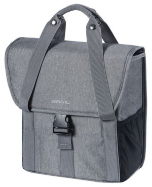Sakwa miejska pojedyncza BASIL GO SINGLE BAG 16L, mocowanie na haki Hook-On