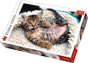 Trefl Puzzle 1000el Wesoły kotek