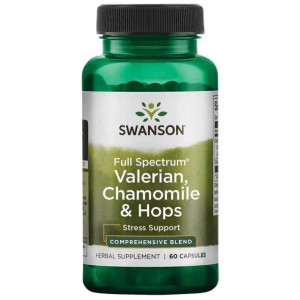 SWANSON Full Spectrum Waleriana Rumianek i Chmiel KOZŁEK LEKARSKI 60 kapsuł