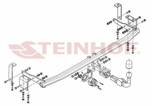 Hak holowniczy Steinhof Mercedes Citan W415 2013-