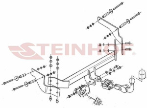 Hak holowniczy Steinhof Fiat Qubo 2008-