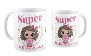 Kubek dla dziewczyny Super dziewczynka
