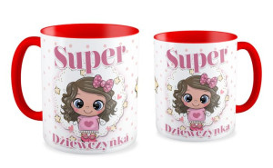 Kubek dla dziewczyny Super dziewczynka