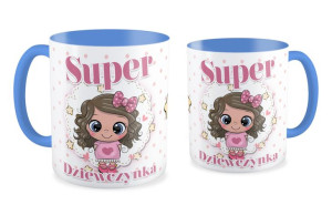 Kubek dla dziewczyny Super dziewczynka