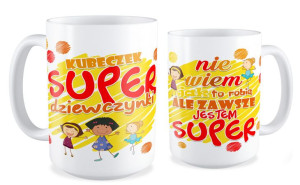 Kubek dla dziewczyny Super dziewczynka