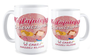 Kubek dla dziewczyny Najfajniejsza dziewczynka w całej klasie