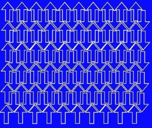 Naklejka strzałki strzałka 3x2cm 110 szt niebieski z połyskiem