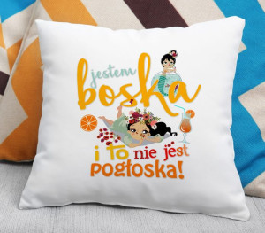 Poduszka Jestem boska to nie pogłoska
