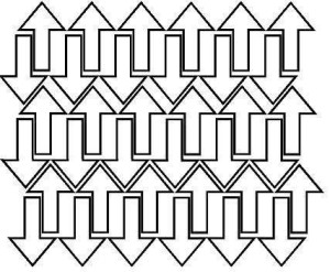 Naklejka strzałki strzałka 5x3cm 72 szt biały z połyskiem