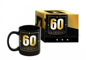 Urodzinowy kubek czarny 800 ml - 60