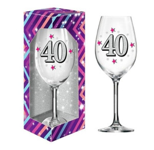 Mega Kielich do wina XL Urodziny 40 Lat