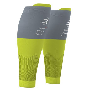 COMPRESSPORT Opaski kompresyjne na łydki R2v2 2020 szaro-żółte
