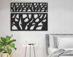 Dekoracja na ścianę PANEL AŻUROWY OBRAZ 3D P42-8060