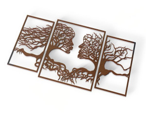 Dekoracja na ścianę PANEL AŻUROWY OBRAZ 3D P1-8050