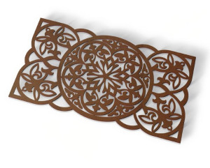 Dekoracja na ścianę PANEL AŻUROWY OBRAZ 3D P4-6035
