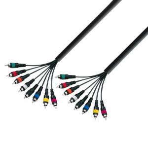 KMCO3CM8 Kabel Multicore 8x cinch męskie – 8x cinch męskie RCA 5m