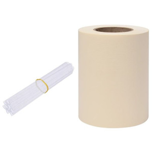 Osłona na ogrodzenie ogrodowe, PVC, 35x0,19 m, kremowa
