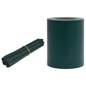 Osłona na ogrodzenie ogrodowe, PVC, 35x0,19 m, zielona, mat