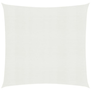Żagiel przeciwsłoneczny, 160 g/m², biały, 7x7 m, HDPE