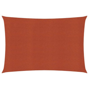 Żagiel przeciwsłoneczny, 160 g/m², terakotowy, 4x6 m, HDPE