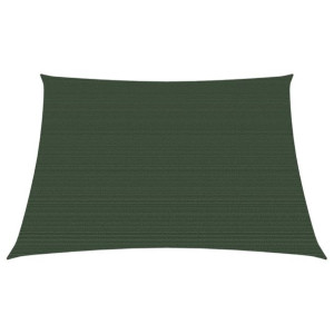 Żagiel przeciwsłoneczny, 160 g/m², ciemnozielony, 3/4x2 m, HDPE