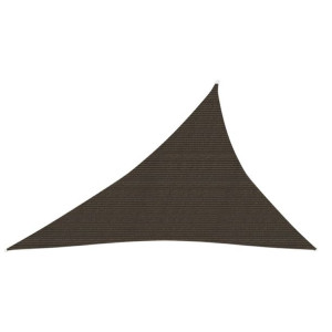 Żagiel przeciwsłoneczny, 160 g/m², brązowy, 3x4x5 m, HDPE