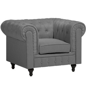 Fotel duży szary CHESTERFIELD