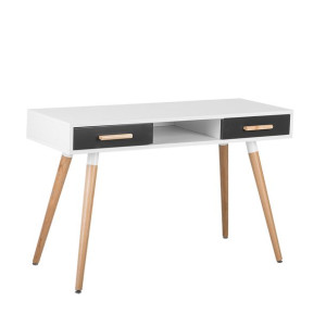 Biurko 120 x 45 cm biało-szare FRISCO