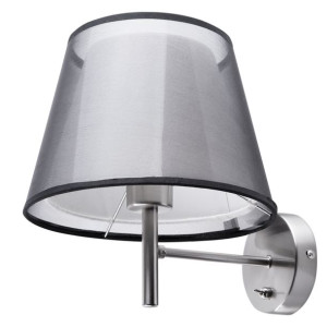 Lampa ścienna szara COLUMBIA