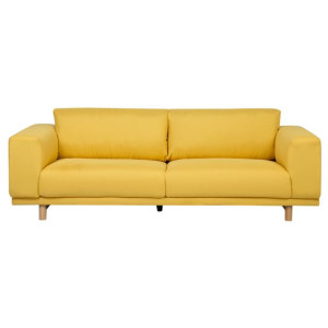Sofa 3-osobowa żółta NIVALA