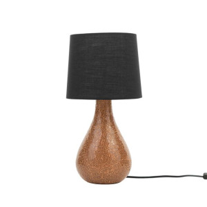 Lampka nocna szklana miedziana ABRAMS